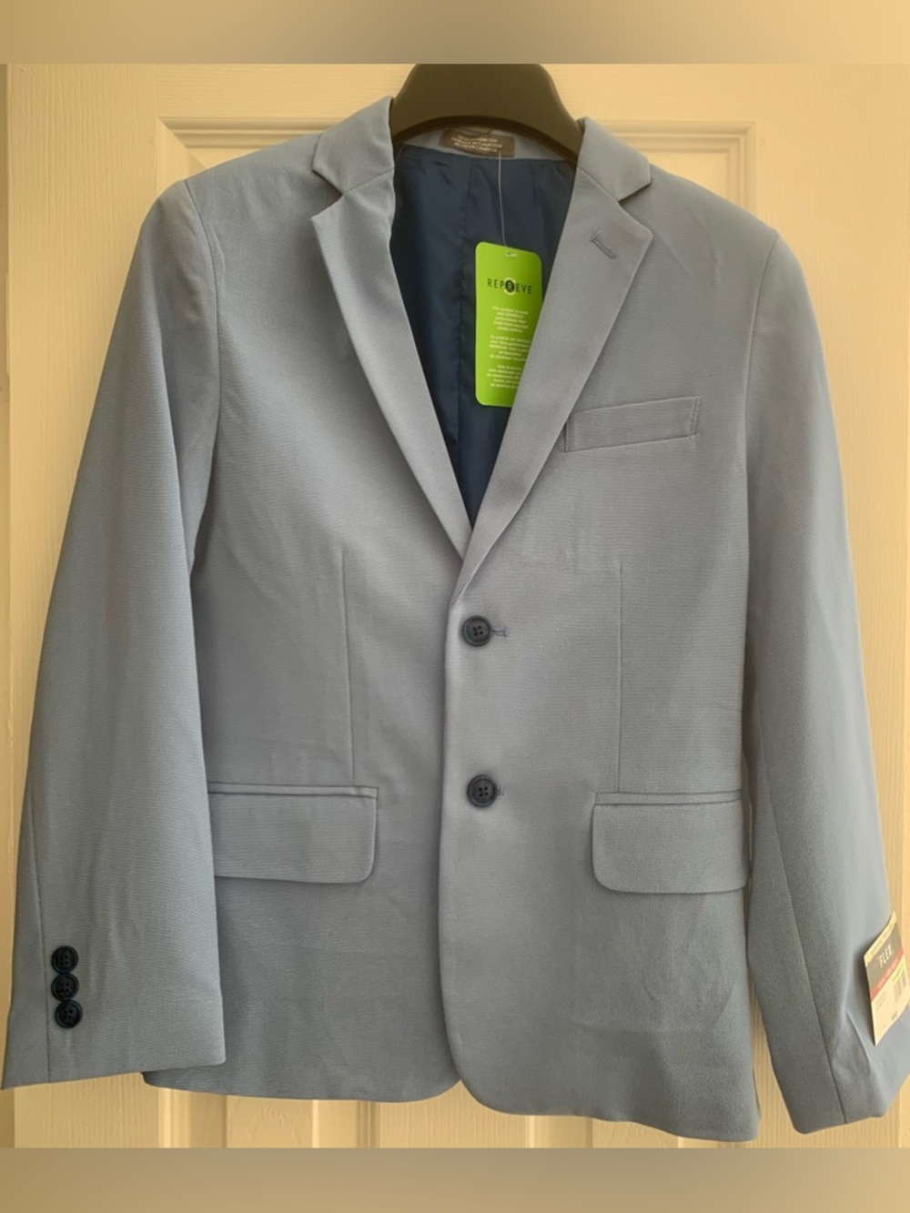 NWT Youth Boys Classic Van Heusen Flex Blue Suit jacket Blazer